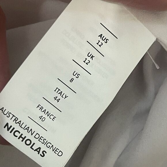 NICHOLAS Abbey Mini Dress Size 8 Floral Ruffle Designer Garden Spring No Belt - Picture 8 of 11